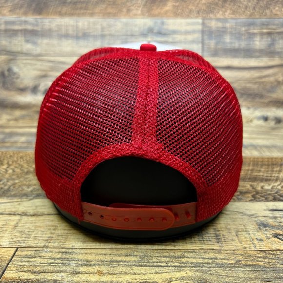 Defunct Sinclair Mens Trucker Hat Red Snapback Gas Oil Vintage Logo Ball Cap - Picture 5 of 8